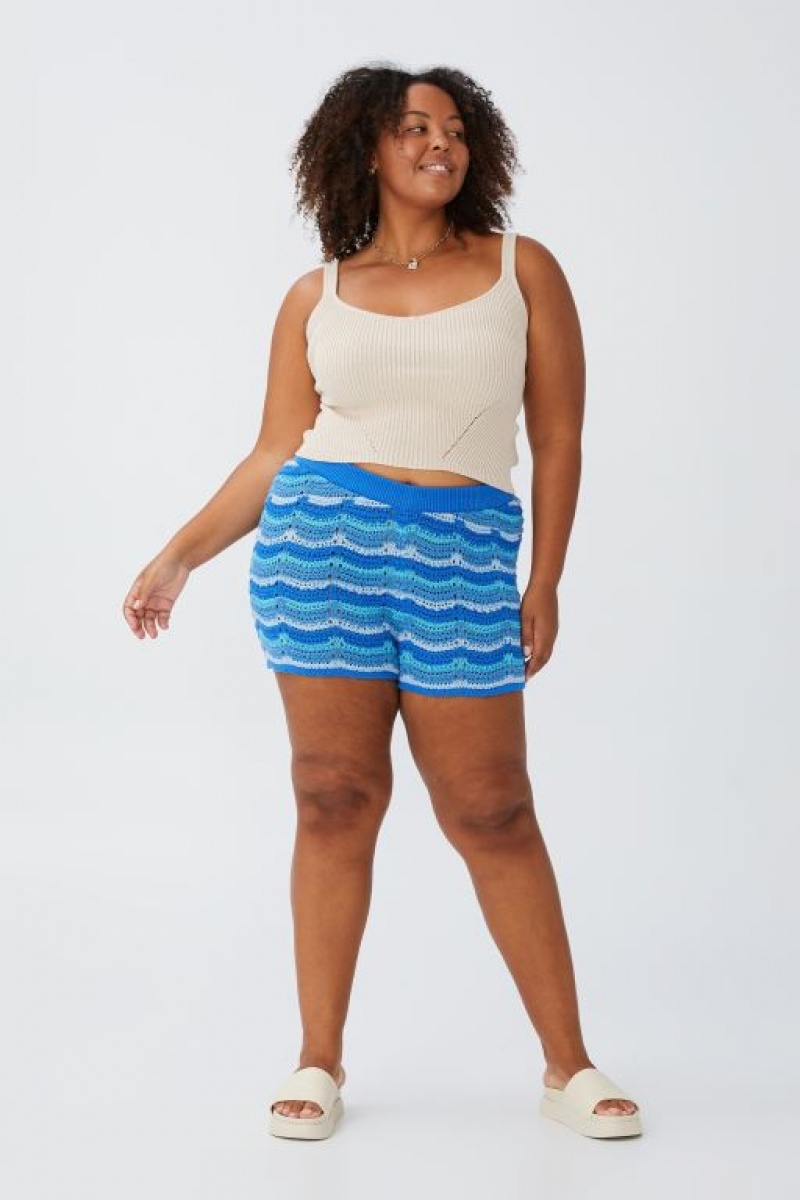 Cotton On Curve Crochet Women's Tanks Grey | mcci6NmZAc8