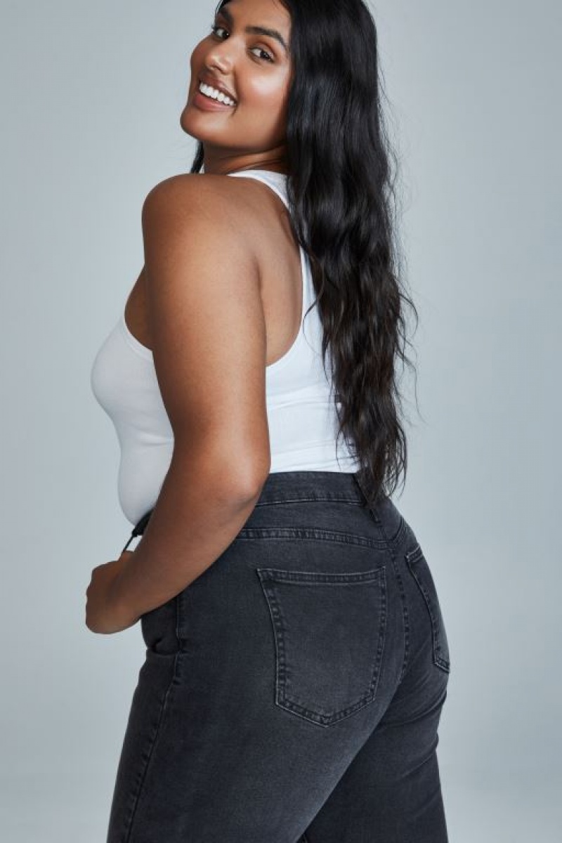 Cotton On Curve Taylor Mom Jean Women's Pants Black | SzfI3I82DE1