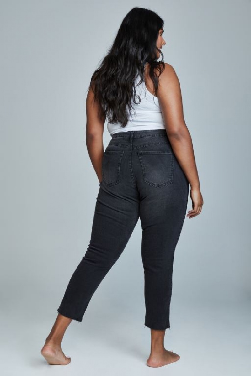 Cotton On Curve Taylor Mom Jean Women's Pants Black | SzfI3I82DE1