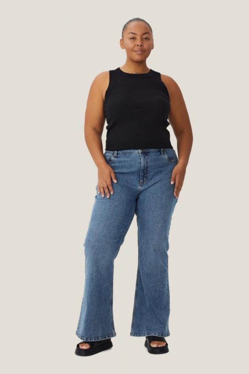 Cotton On Curve The 91 Women's Tanks Black | tsflGhbSl0o