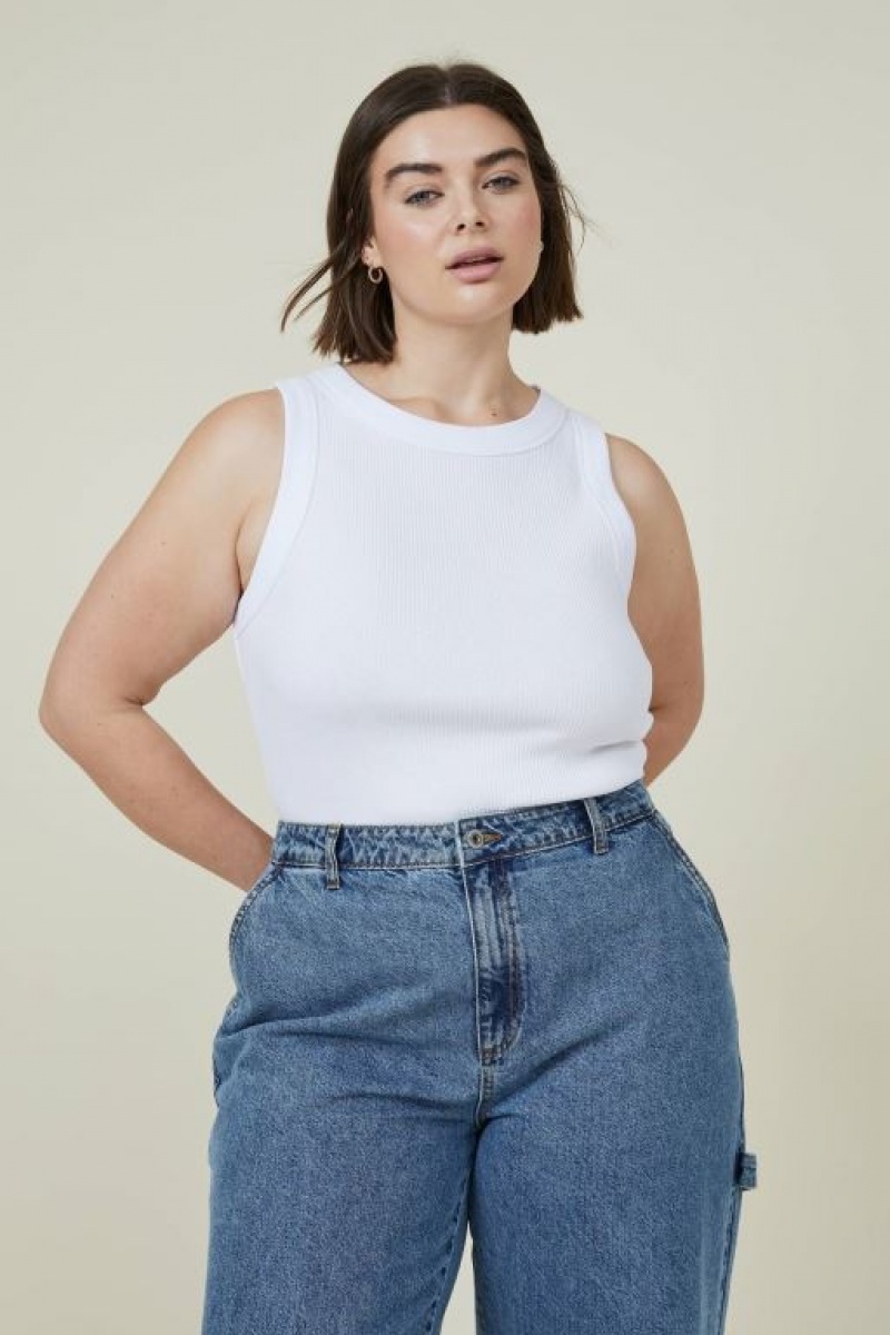 Cotton On Curve The 91 Women\'s Tanks White | hjdNcIsPMtT