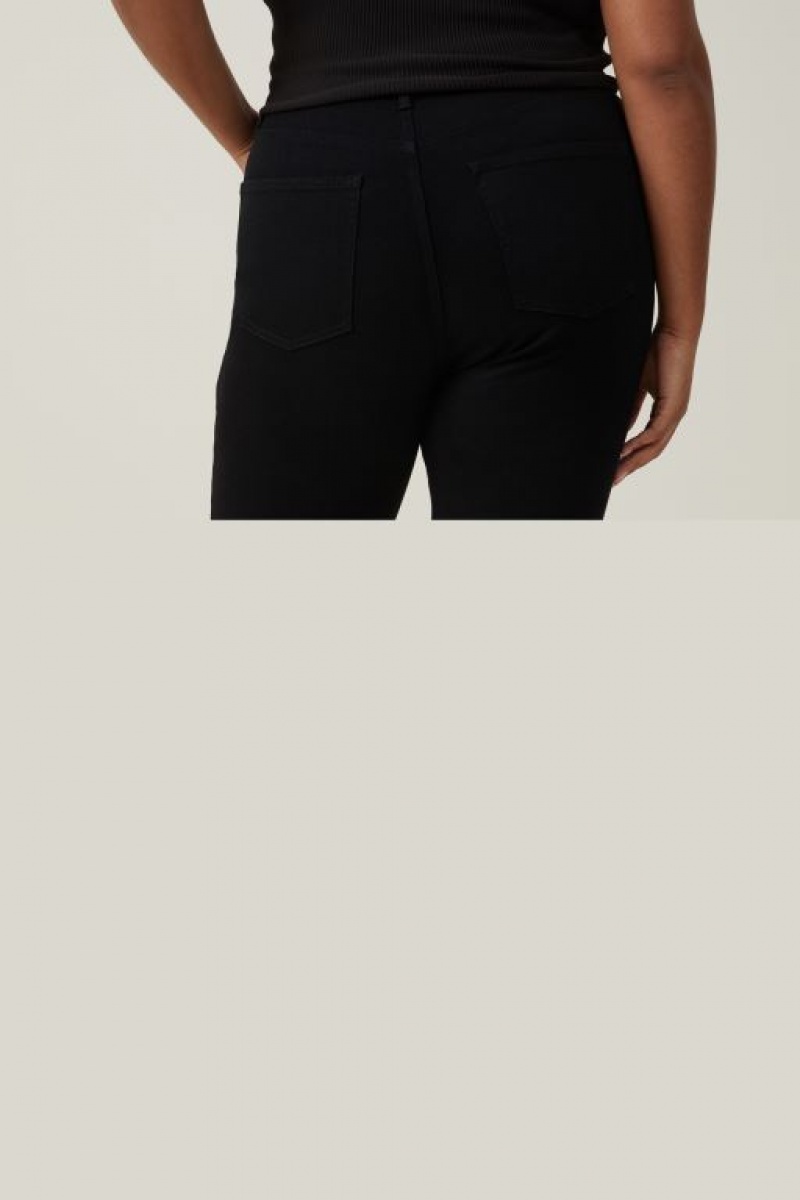 Cotton On Curvy High Stretch Skinny Jean Women's Pants Black | pIRbGrReQuN
