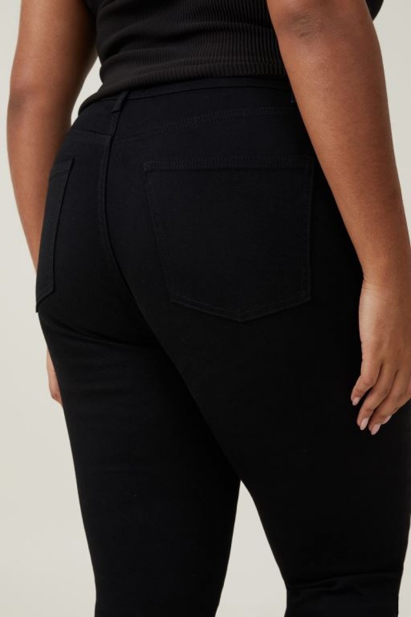 Cotton On Curvy High Stretch Skinny Jean Women's Pants Black | pIRbGrReQuN