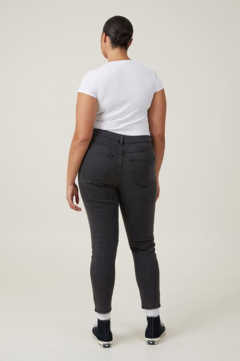 Cotton On Curvy High Stretch Skinny Jean Women's Pants Black | a1sPrbZuSzT