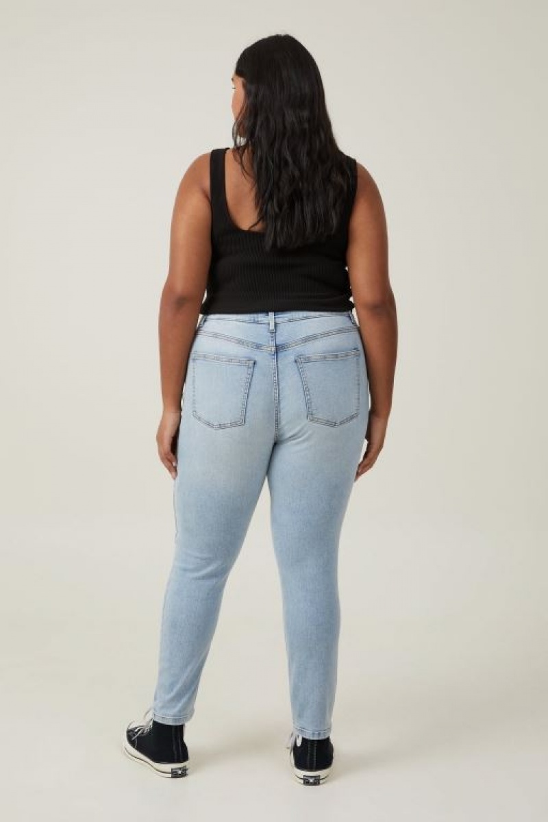 Cotton On Curvy High Stretch Skinny Women's Jeans Blue | k3ljNpR4on7