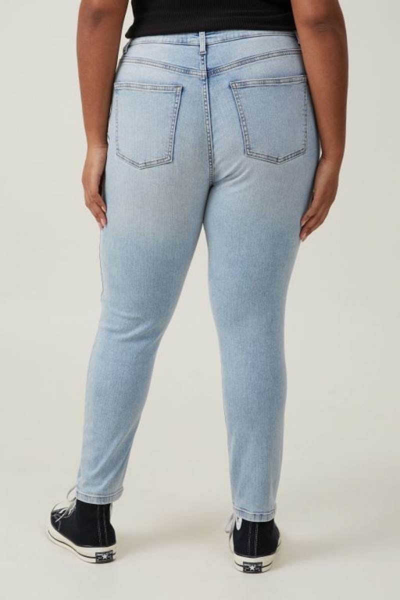 Cotton On Curvy High Stretch Skinny Women's Jeans Blue | k3ljNpR4on7