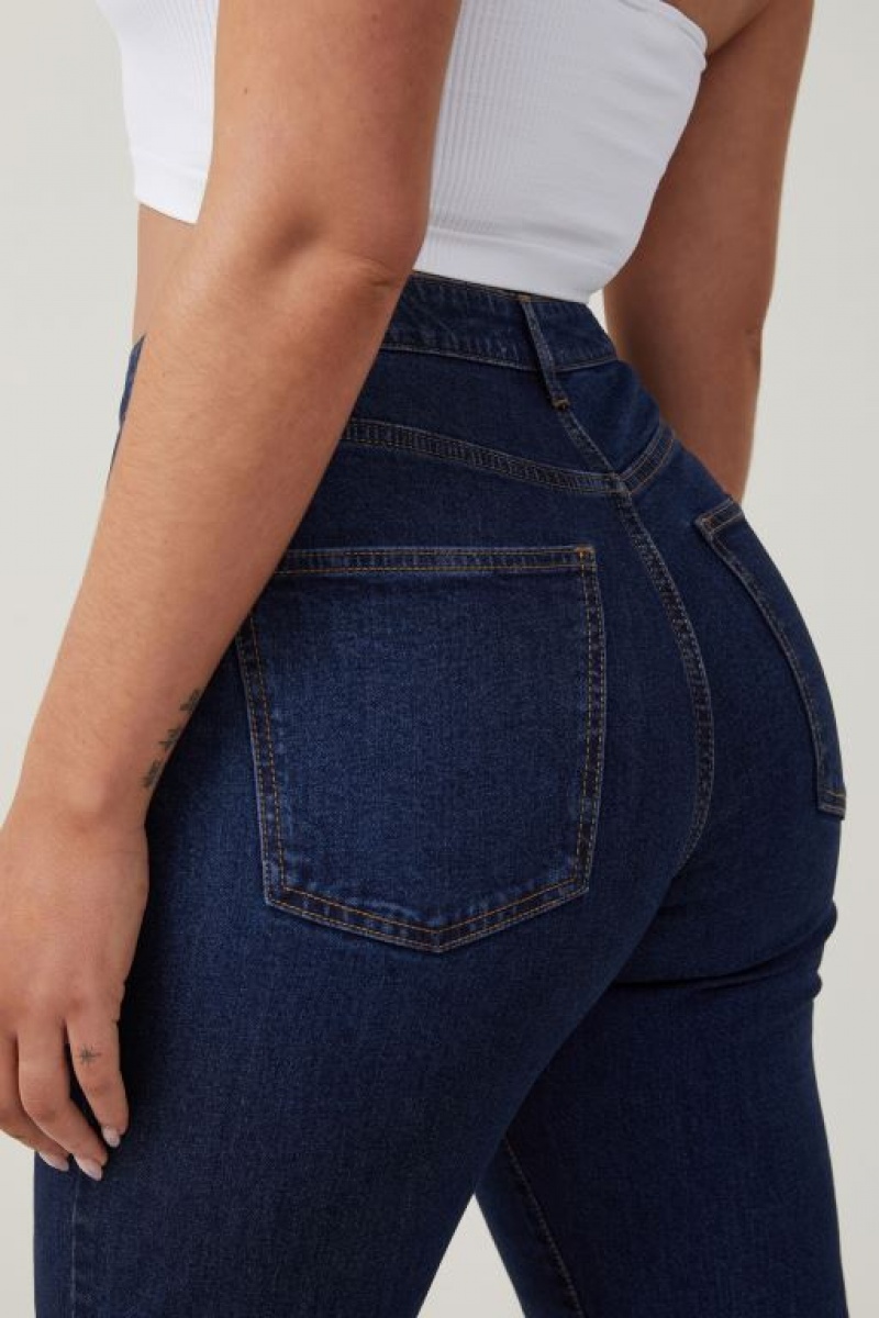 Cotton On Curvy Stretch Bootcut Flare Jean Women's Pants Blue | xThmzQpWPFl