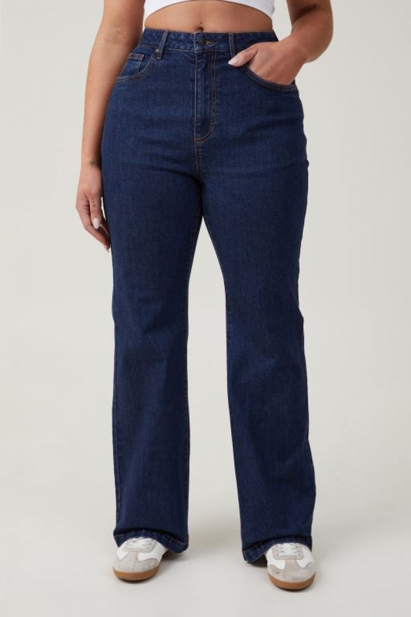 Cotton On Curvy Stretch Bootcut Flare Jean Women's Pants Blue | xThmzQpWPFl