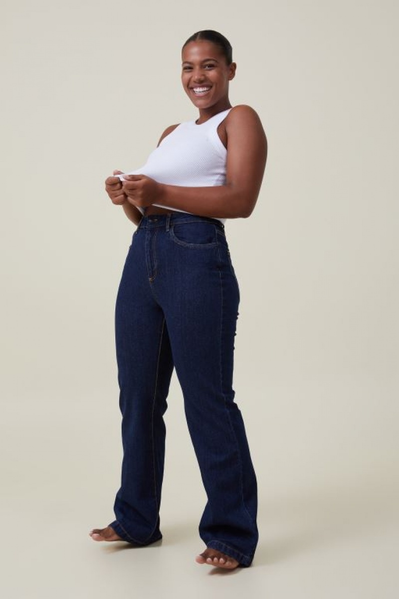 Cotton On Curvy Stretch Bootcut Flare Jean Women's Pants Blue | xThmzQpWPFl