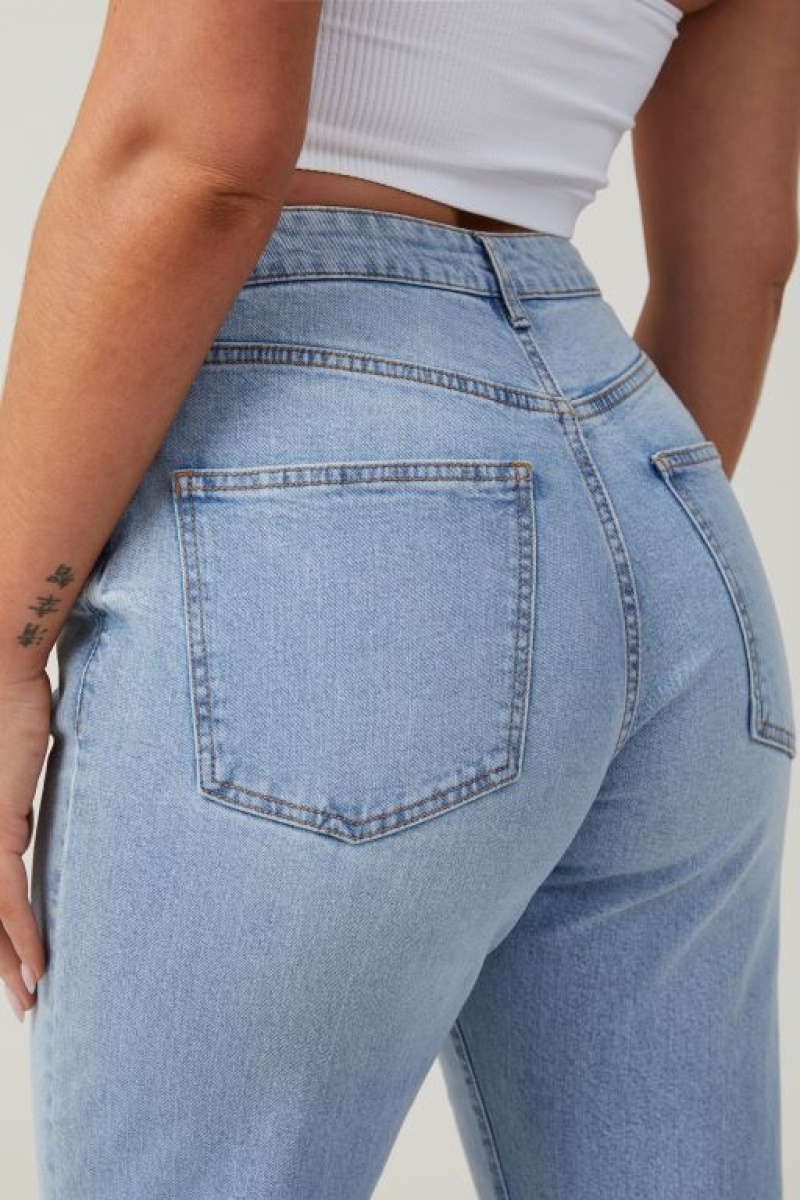 Cotton On Curvy Stretch Bootcut Flare Jean Women's Pants Blue | mY6LB7FZauJ