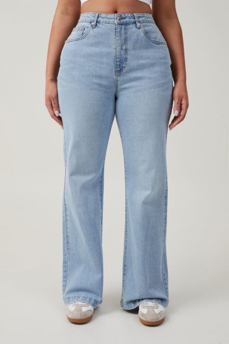 Cotton On Curvy Stretch Bootcut Flare Jean Women's Pants Blue | mY6LB7FZauJ