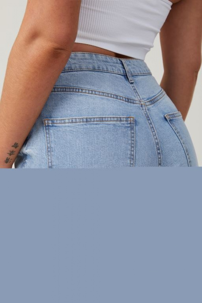 Cotton On Curvy Stretch Bootcut Flare Women's Jeans Blue | 7ohwV5tlNvS