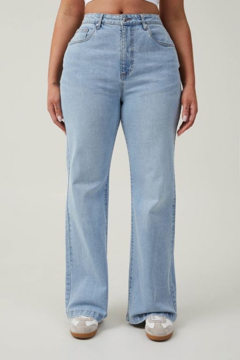 Cotton On Curvy Stretch Bootcut Flare Women's Jeans Blue | 7ohwV5tlNvS