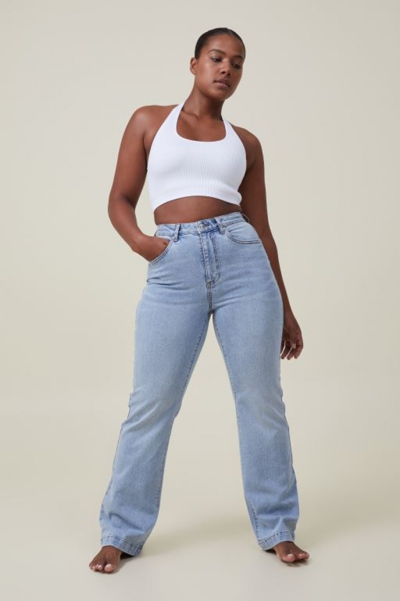 Cotton On Curvy Stretch Bootcut Flare Women's Jeans Blue | 7ohwV5tlNvS