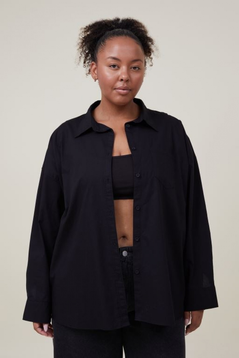 Cotton On Dad Women's Shirts Black | 1jebdMLx4KZ