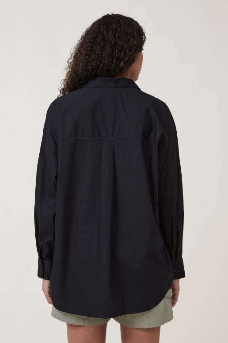 Cotton On Dad Women's Shirts Black | 1jebdMLx4KZ