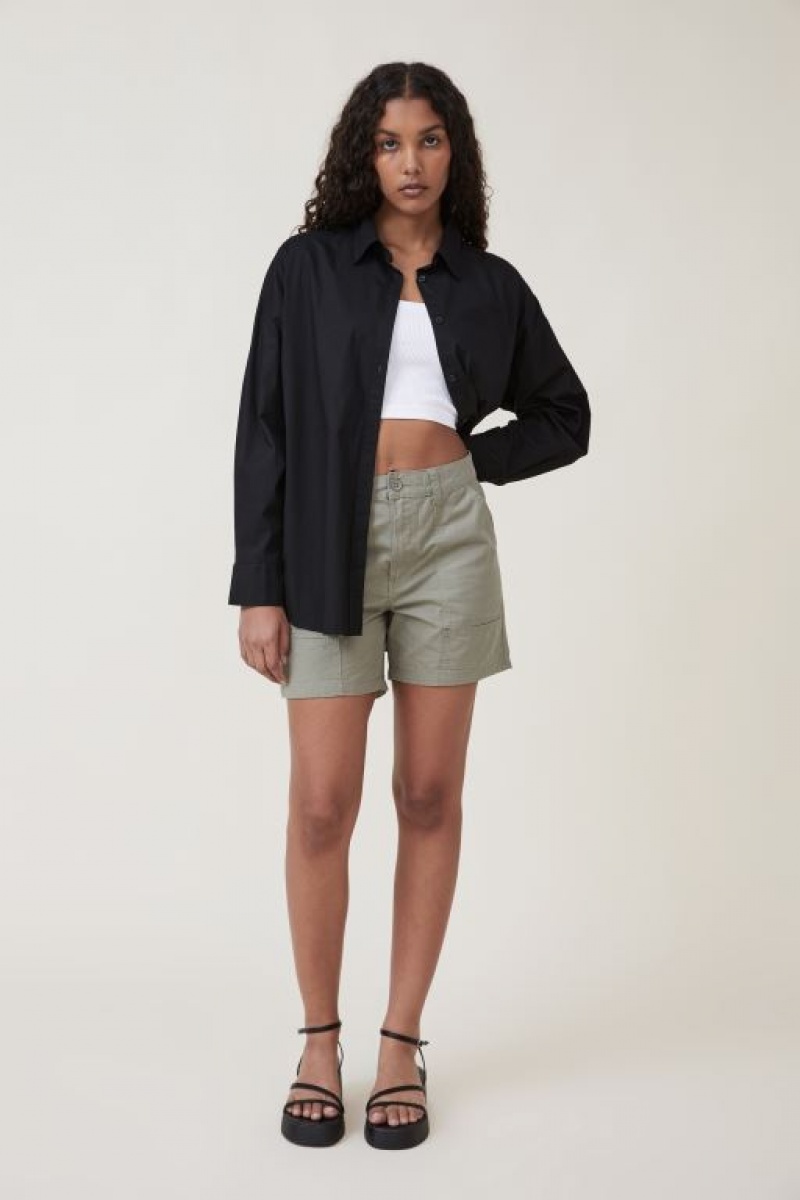 Cotton On Dad Women's Shirts Black | 1jebdMLx4KZ