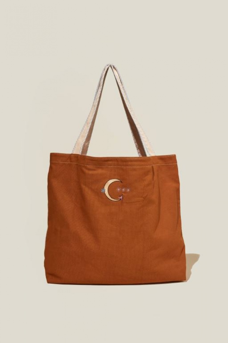 Cotton On Dakota Oversized Tote Women's Bags Orange | Z72Jzfg3Nwz