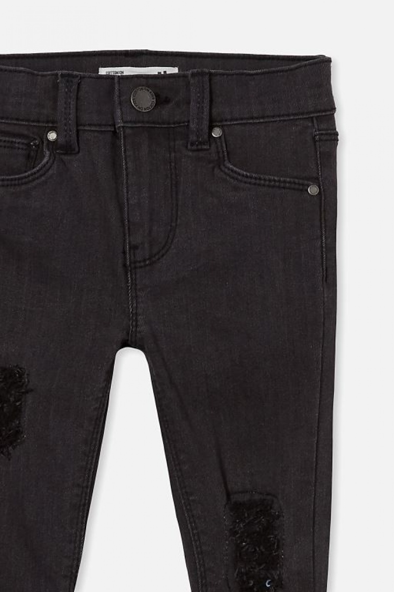 Cotton On Deadre Girls' Jeans Black Wash | GhXkj9Q6IOQ