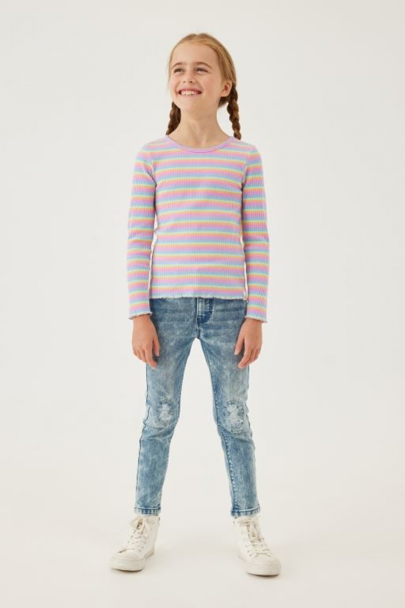 Cotton On Deadre Girls' Jeans Blue Wash | GjwlOr3bvrM