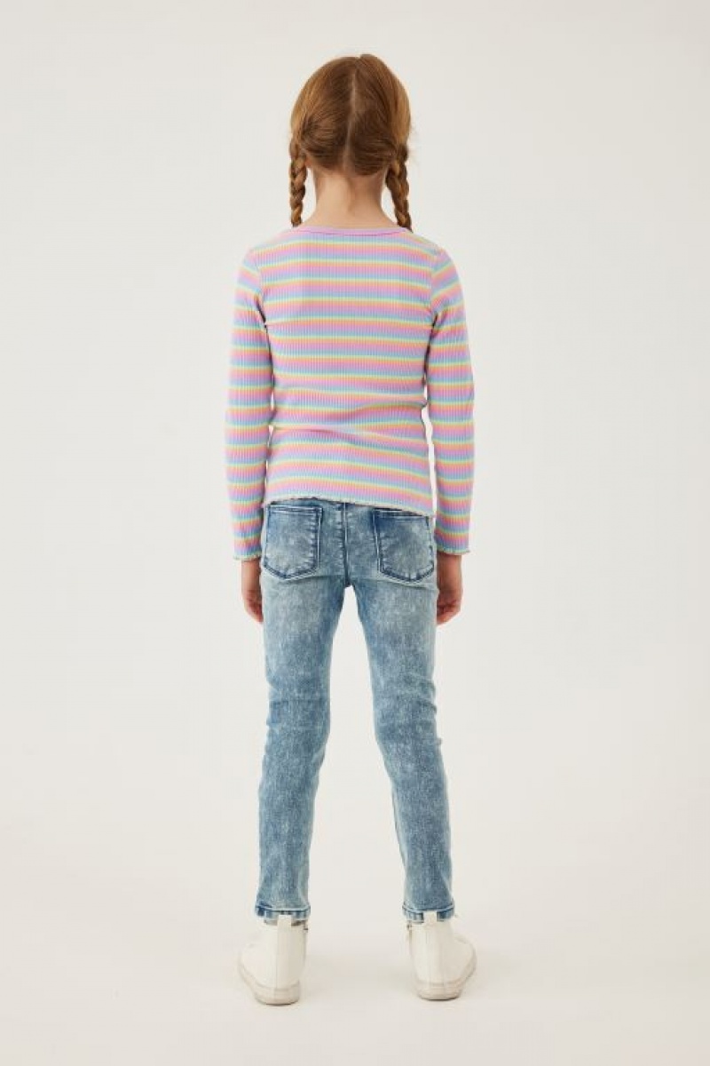 Cotton On Deadre Girls' Jeans Blue Wash | GjwlOr3bvrM