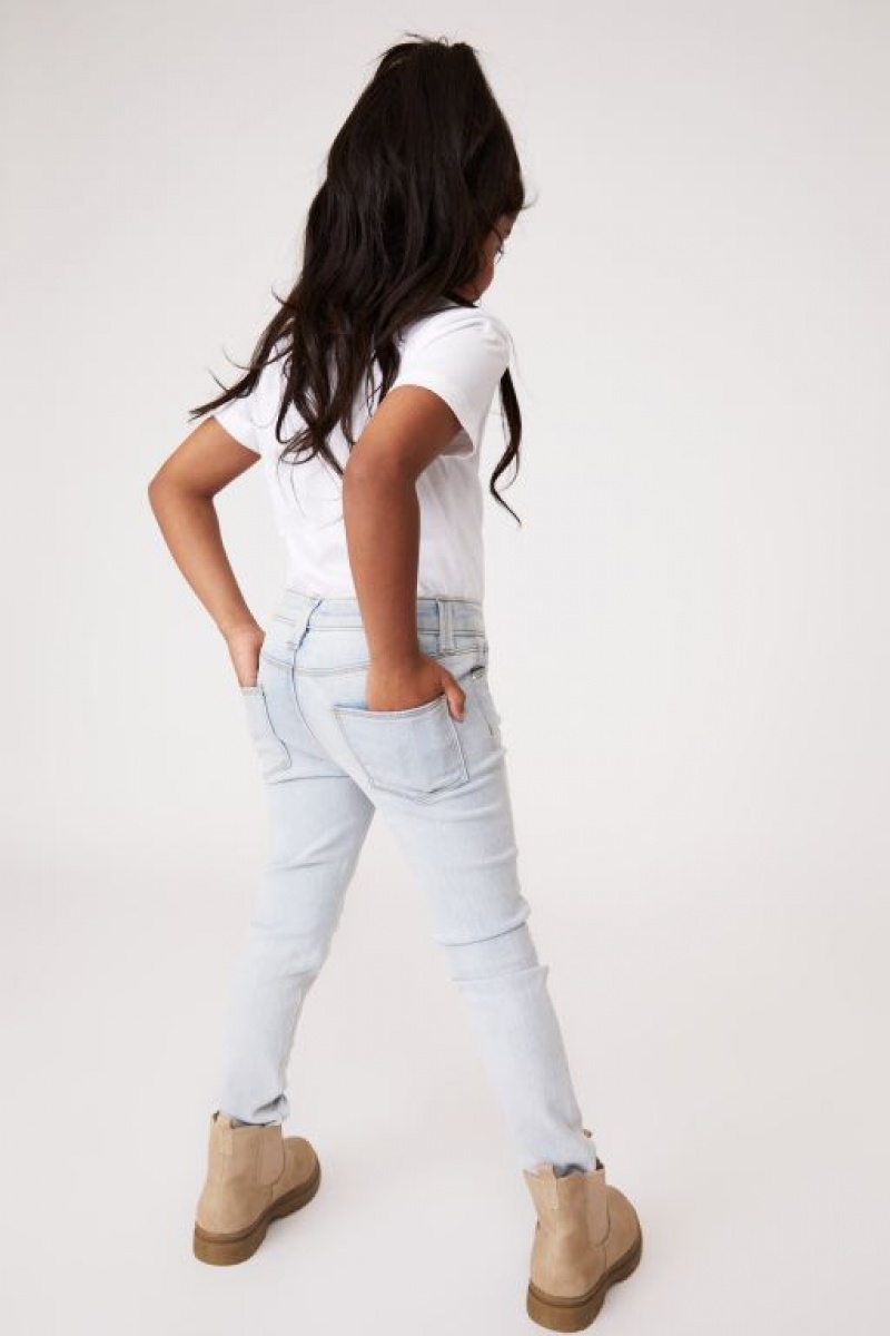 Cotton On Deadre Girls' Jeans Blue Wash | 1zxFt5FMM3i