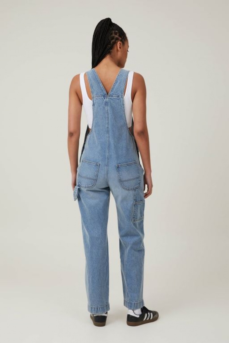 Cotton On Denim Overall Women's Jeans Blue | FZyu3ktGPiH