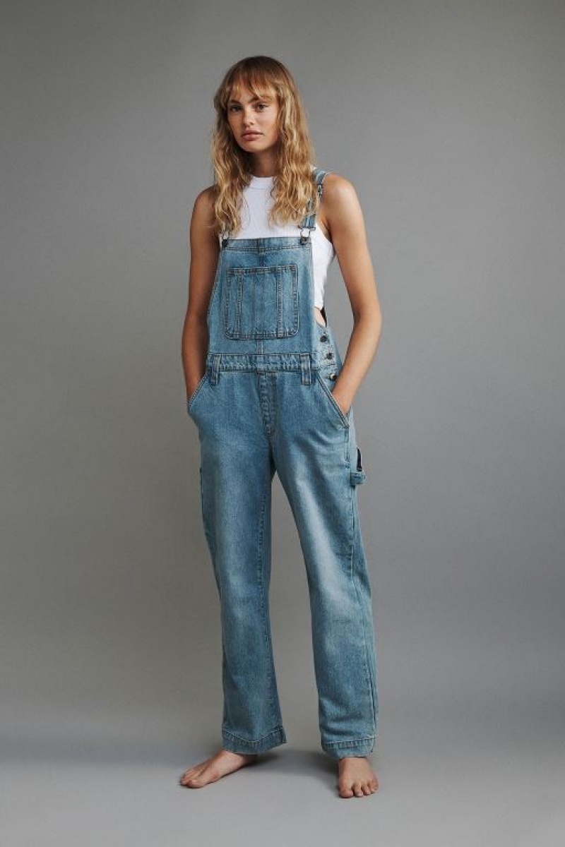 Cotton On Denim Overall Women's Jeans Blue | 0Ml7Kcamopm