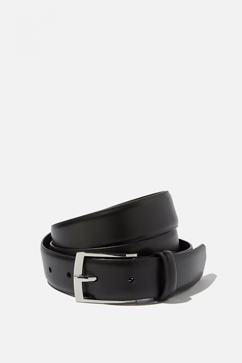 Cotton On Dress Men\'s Belts Black / Silver | P5CE4KT9kpi