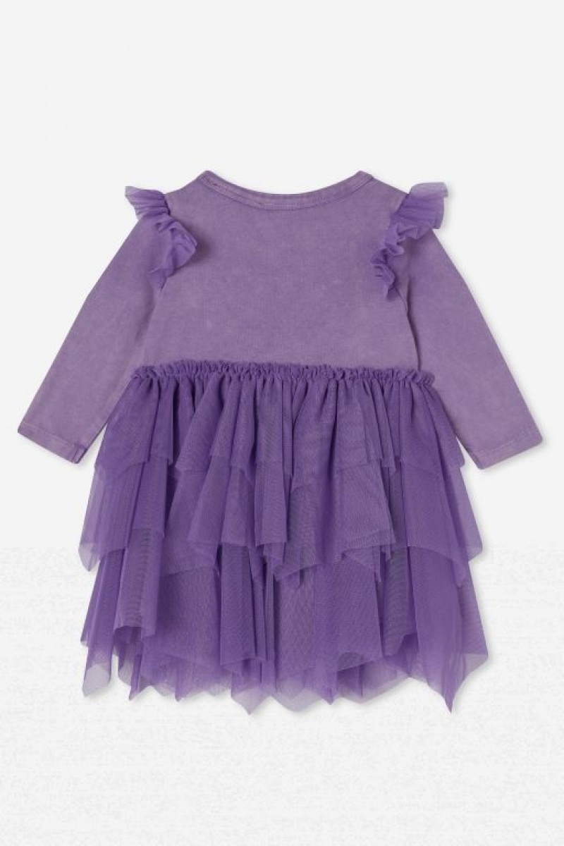 Cotton On Duffy Longsleeve Ruffle Lcn Baby Dress Lcn | bDxeOm79FAl