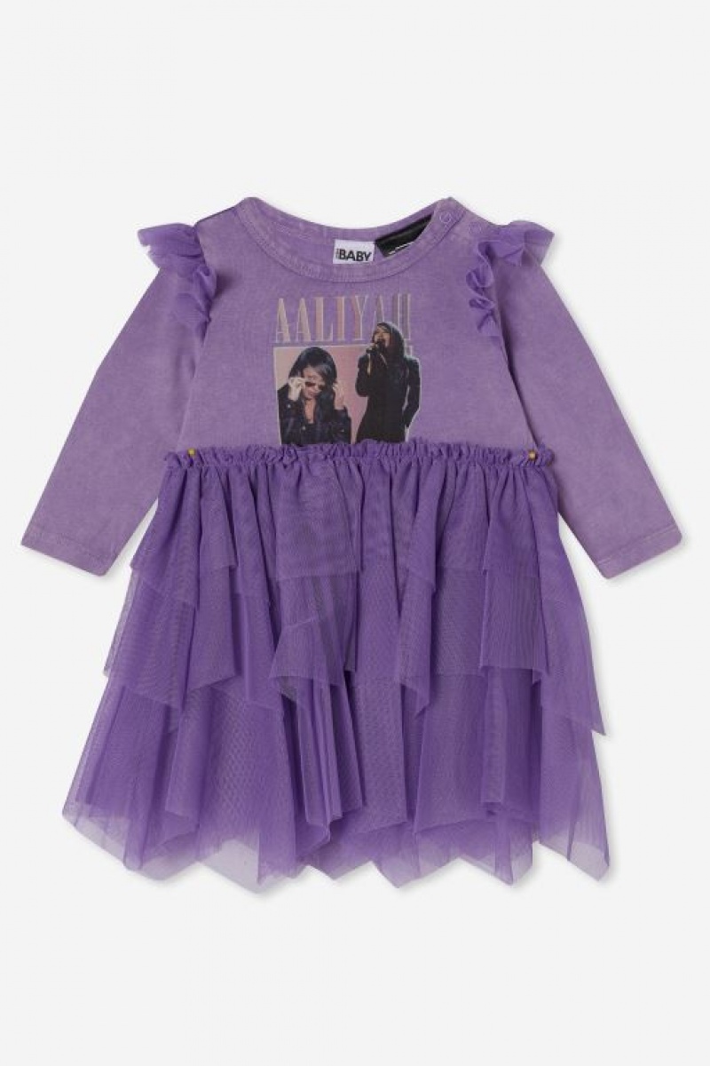 Cotton On Duffy Longsleeve Ruffle Lcn Baby Dress Lcn | bDxeOm79FAl