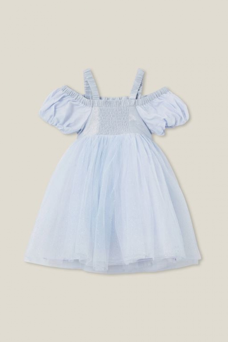 Cotton On Ella Up Girls' Dress Blue | PhLVjE8i7hH