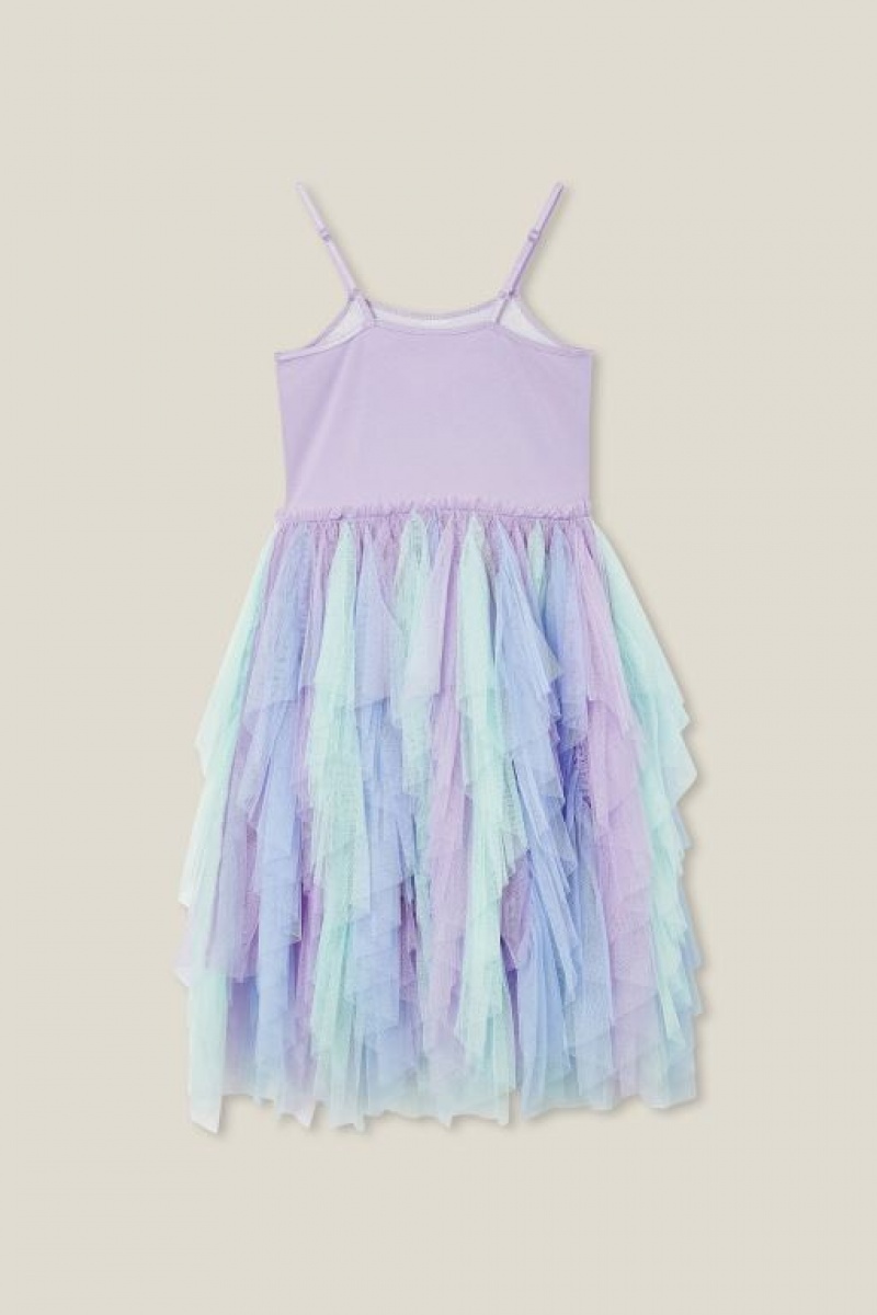 Cotton On Ella Up Girls' Dress Purple | Jz3iCrdPpGx