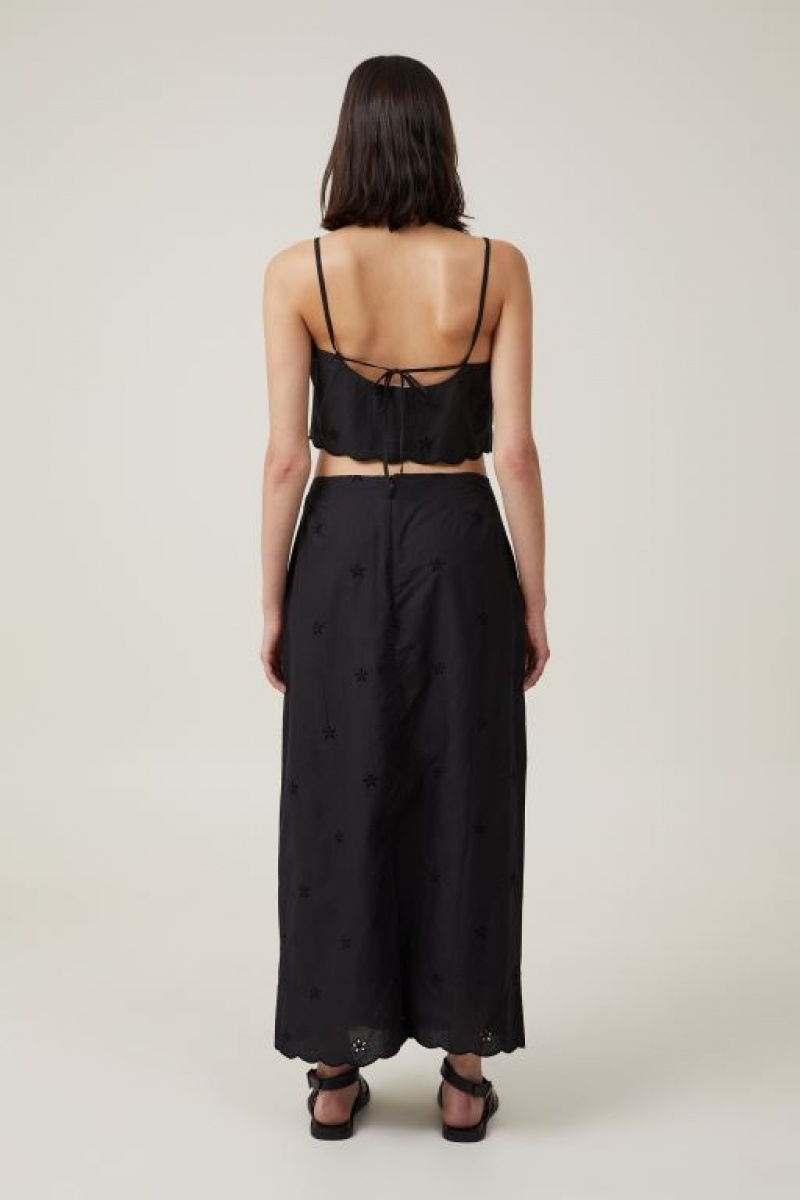 Cotton On Ellie Maxi Women's Skirt Black | B7dgxjIhyt9