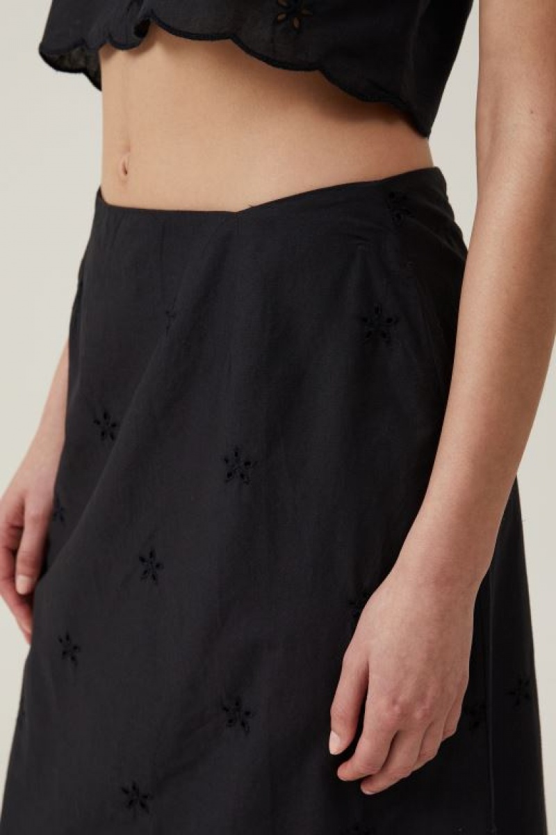 Cotton On Ellie Maxi Women's Skirt Black | B7dgxjIhyt9