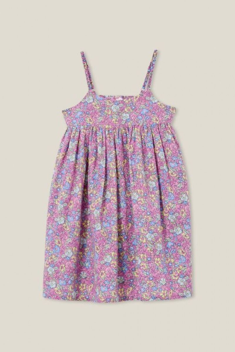 Cotton On Eloise Sleeveless Girls' Dress Purple | DsXkCMVxafn