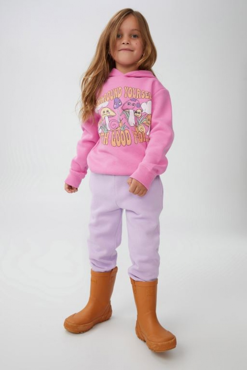 Cotton On Emerson Slouch Girls' Track Pants Purple | U3N5DltADpy