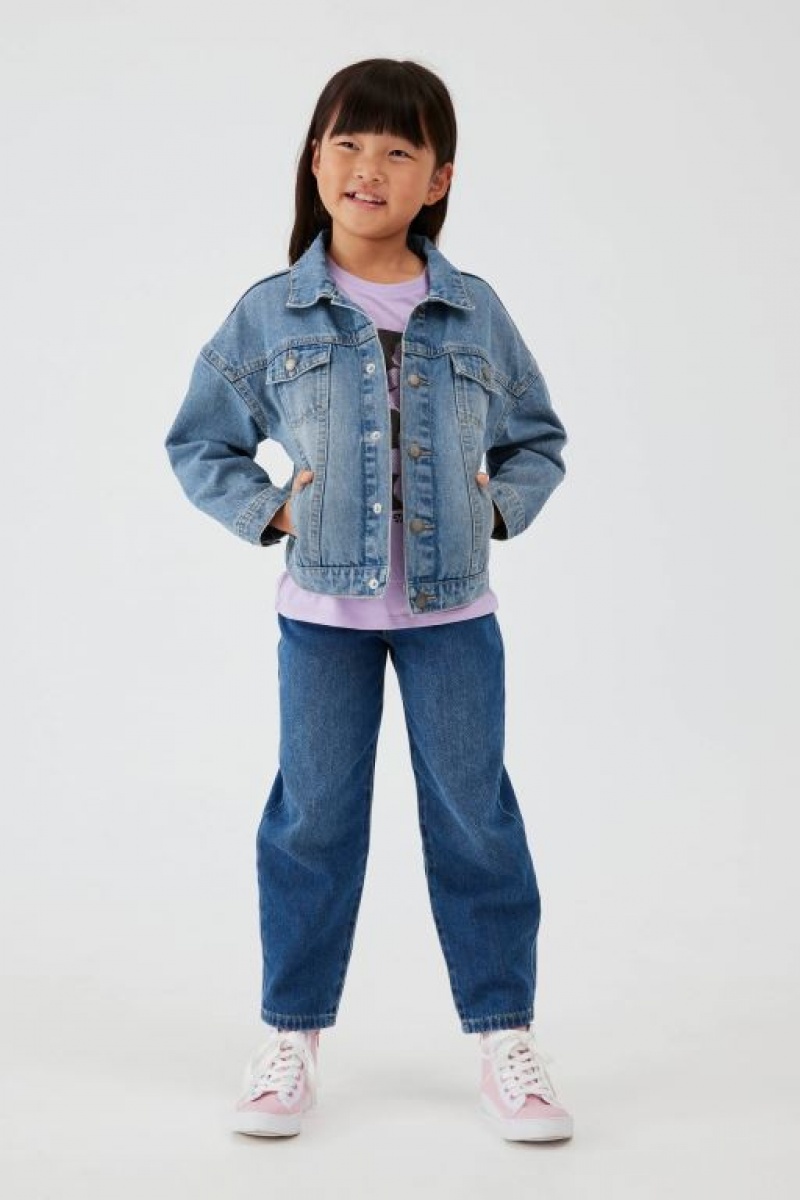 Cotton On Emmy Oversized Denim Girls' Jackets Wash | qVDbM5S4Elc