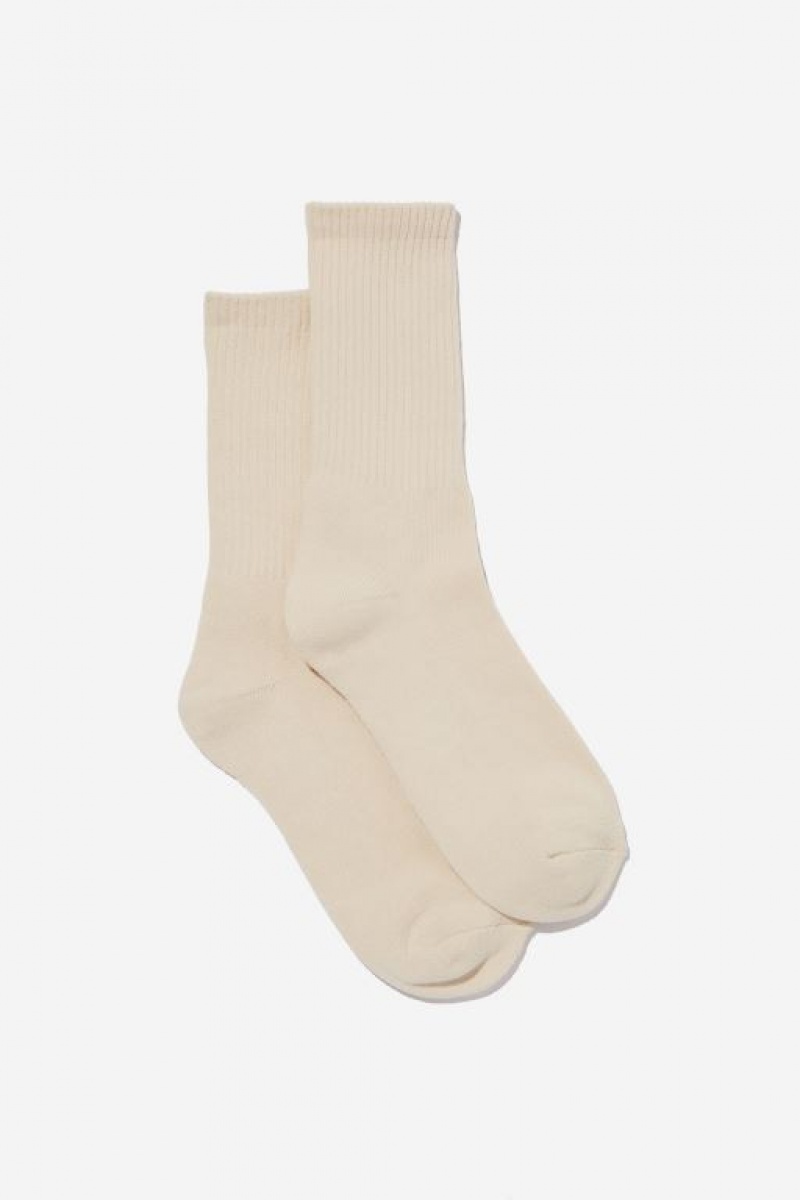 Cotton On Essential Men\'s Socks Beige | 6uHq8YmDw1g