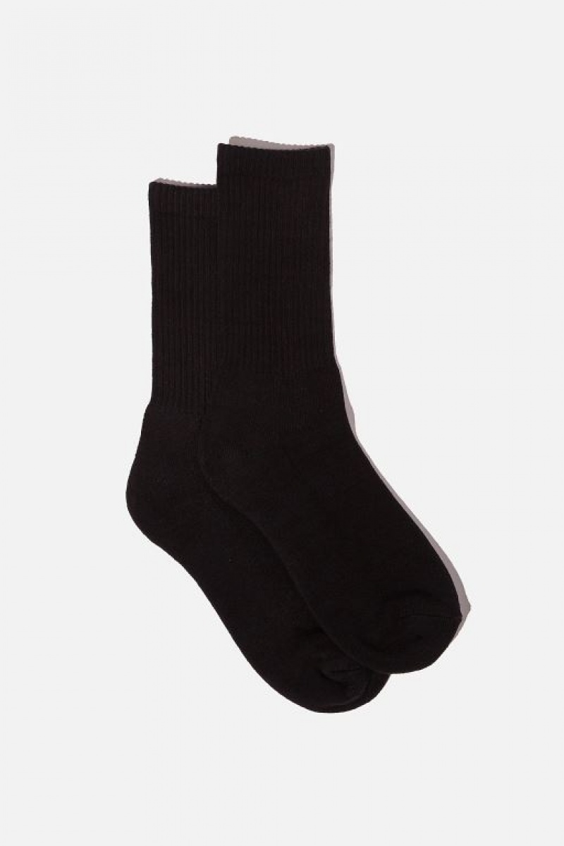 Cotton On Essential Men\'s Socks Black | 5FBKAn7Ras1