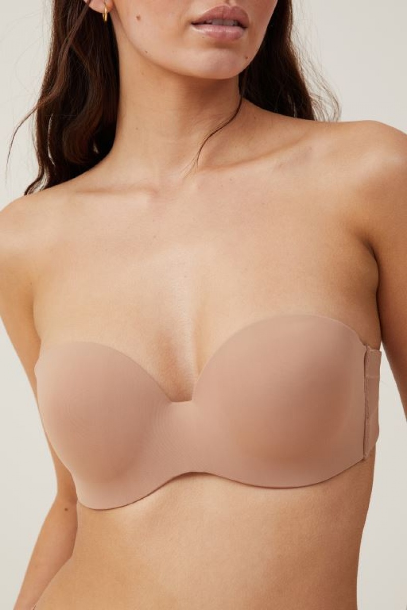 Cotton On Everyday Contour Strapless Women's Bras Maple | zDKYHyVZpcG