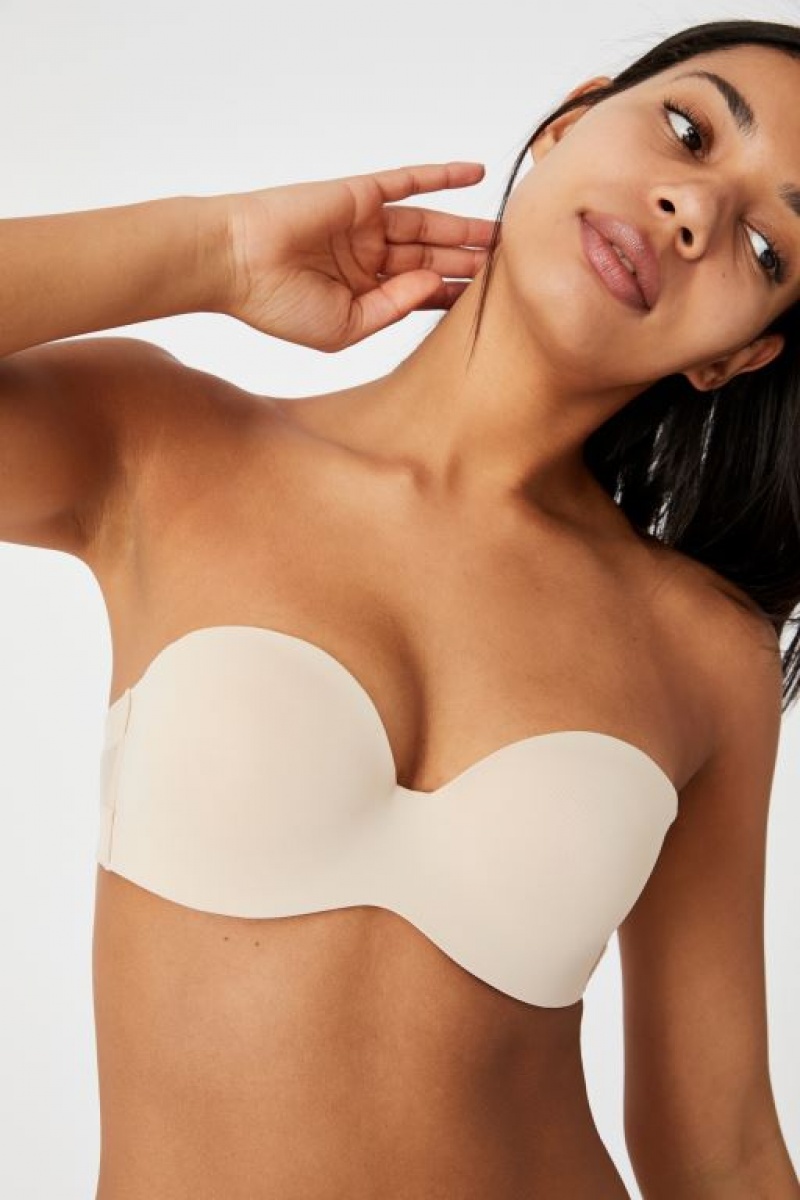 Cotton On Everyday Contour Strapless Women\'s Bras Frappe | fFWqzwCeHzM
