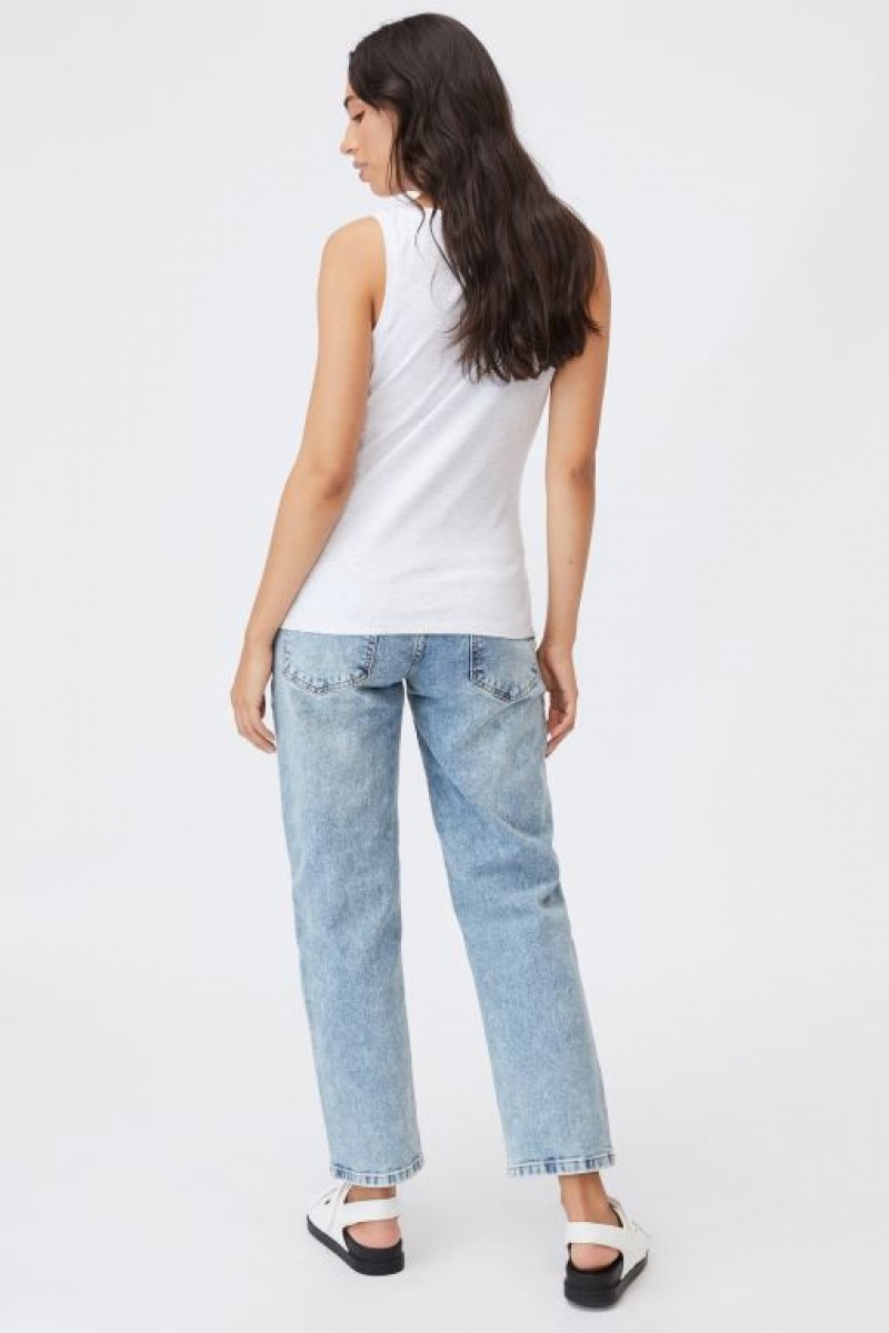 Cotton On Everyday Gathered Side Tank Women's Maternity Wear Silver | gs9QyYqDE9E