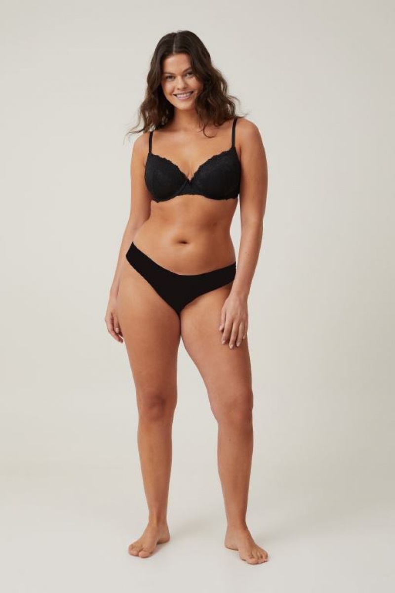 Cotton On Everyday Lace Full Coverage Women's Bras Black | 9RaiXUktn9D