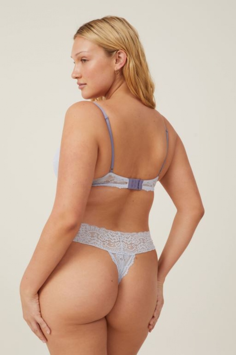 Cotton On Everyday Lace Lightly Lined Women's Bras Arctic | pxmL4BV3uNs