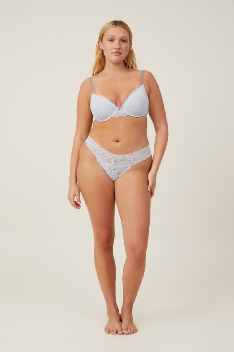 Cotton On Everyday Lace Lightly Lined Women's Bras Arctic | pxmL4BV3uNs