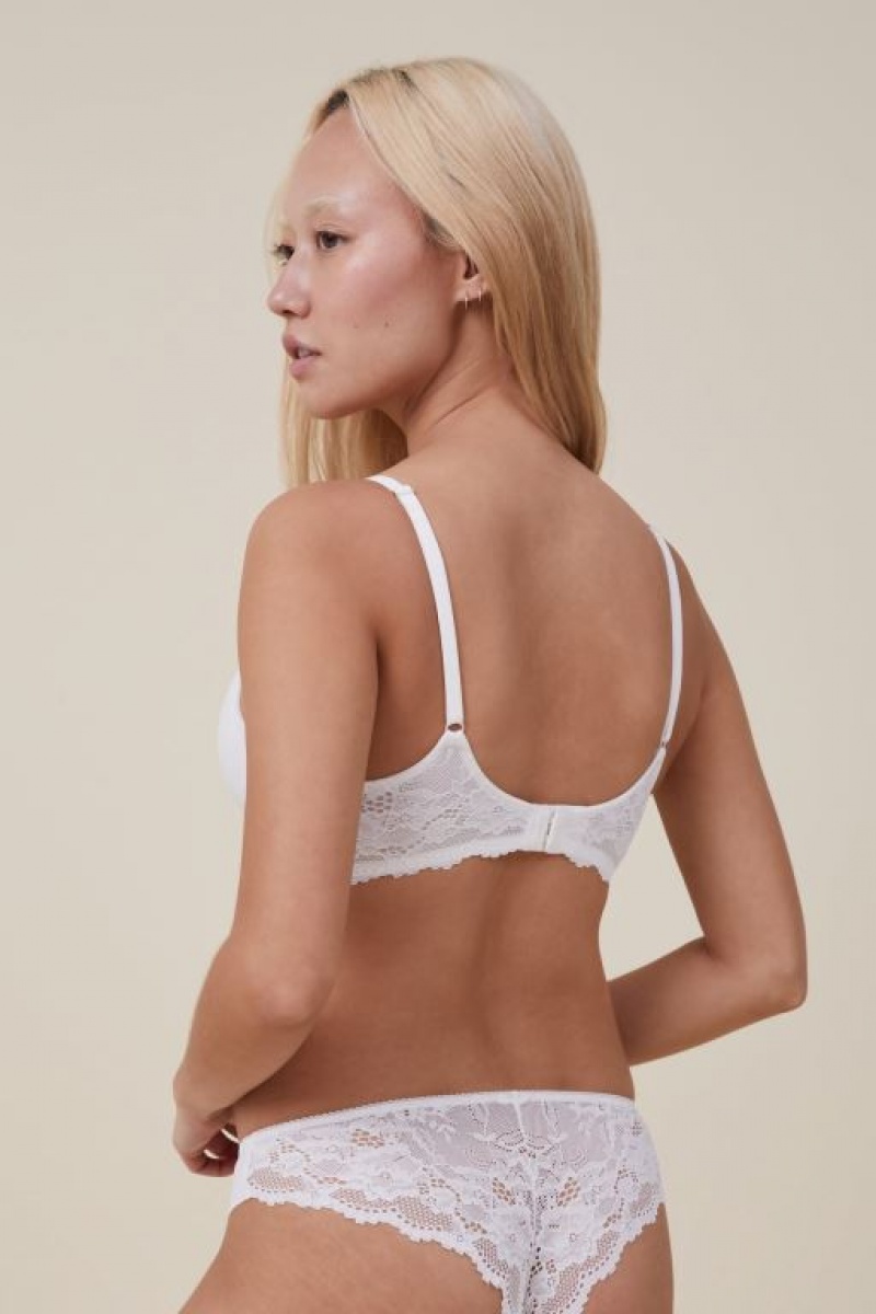 Cotton On Everyday Lace Wirefree Women's Bras Cream | zZxYzMgtMW3