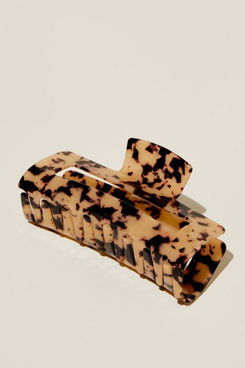 Cotton On Extra Large Amber Hair Claw Women\'s Hair Accessories Milky | VowDmtYUp9K