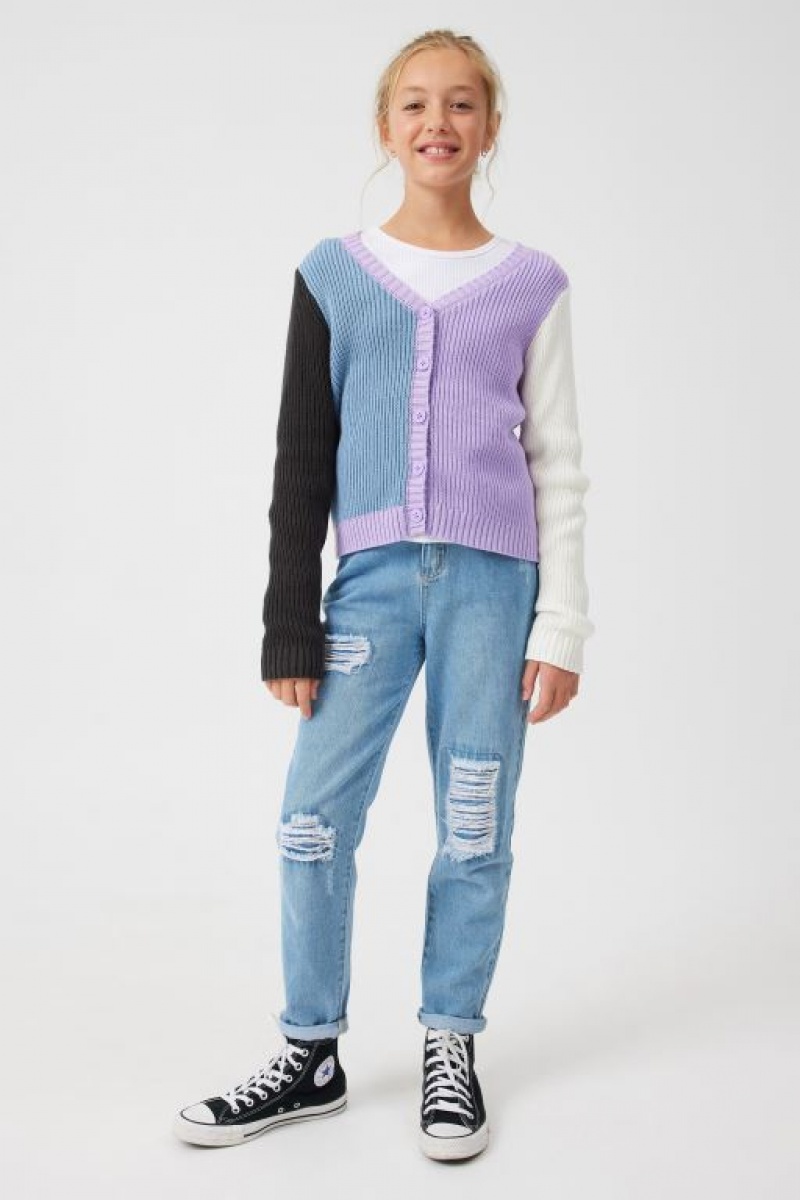 Cotton On Fifi Cardi Girls' Jackets Purple | w93fGn3SHtd