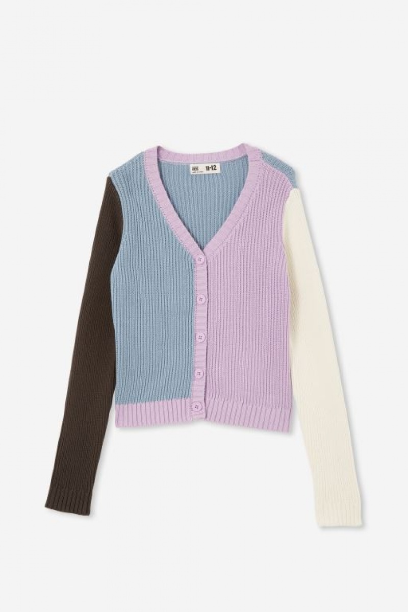 Cotton On Fifi Cardi Girls' Jackets Purple | w93fGn3SHtd